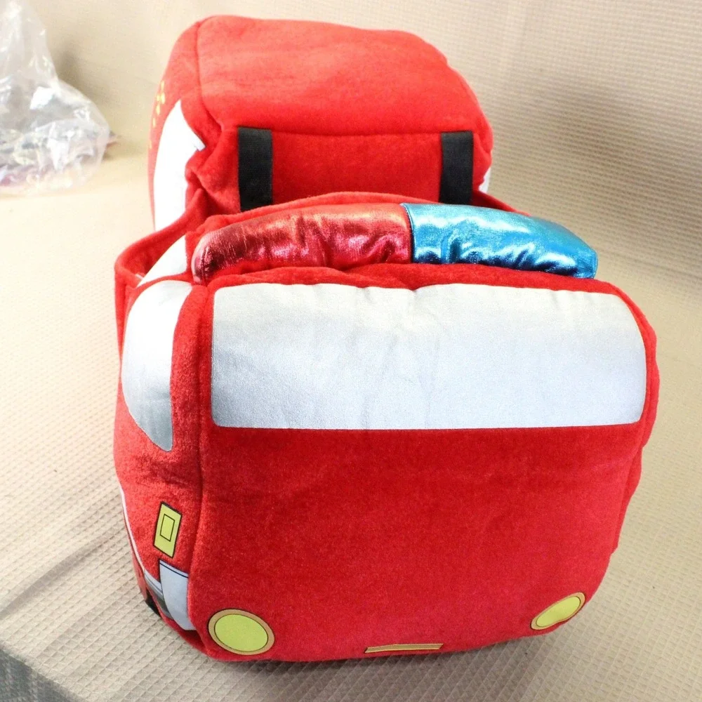 I Want To Be Fire Truck Plush Ride-In Costume Kids One Size Red Fireman Preppy